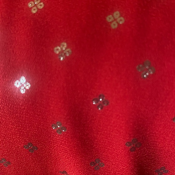 FADY GLORY Plus Chiffon Lace-Up Top - Picture 8 of 9